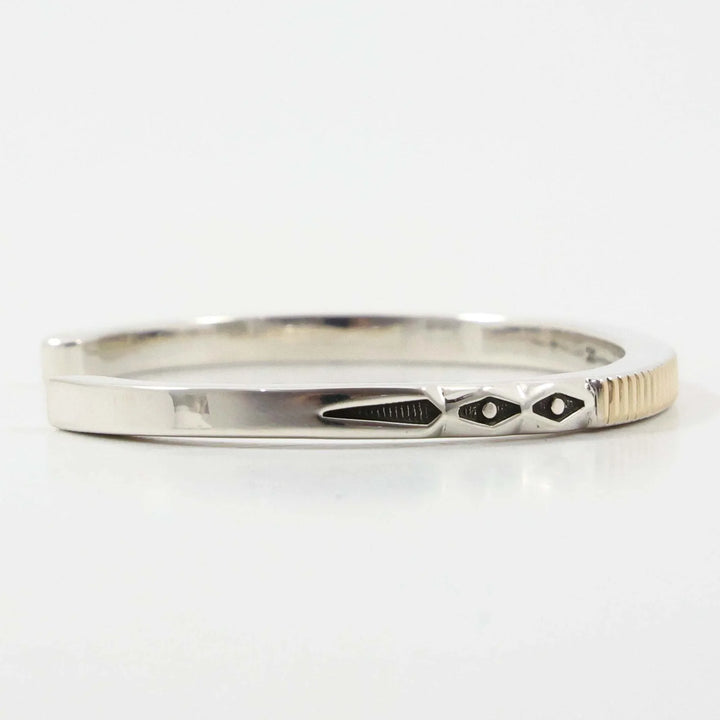 Gold on Silver Cuff