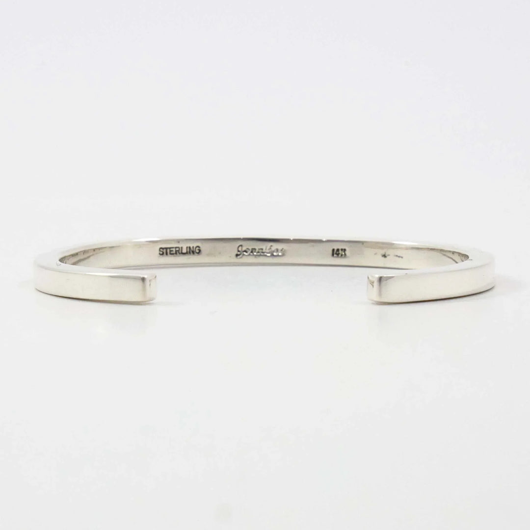 Gold on Silver Cuff