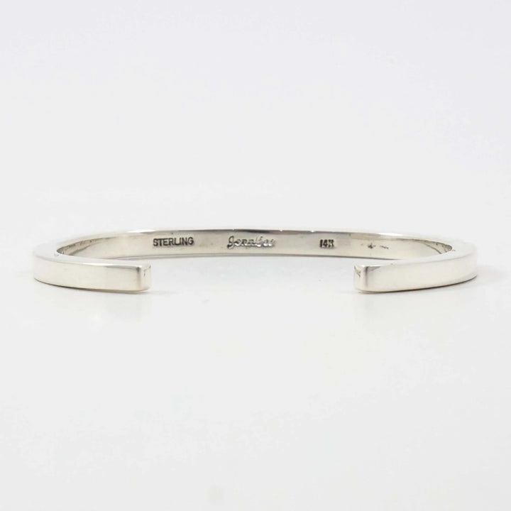 Gold on Silver Cuff