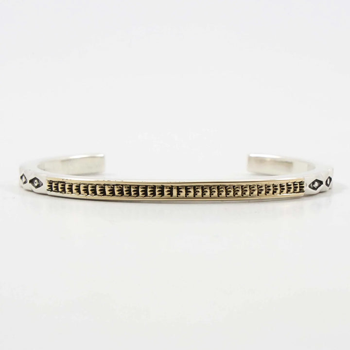 Gold on Silver Cuff