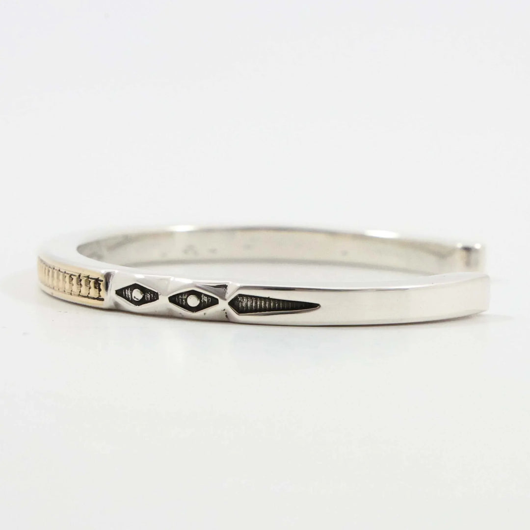 Gold on Silver Cuff