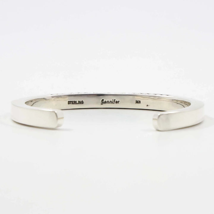 Gold on Silver Cuff