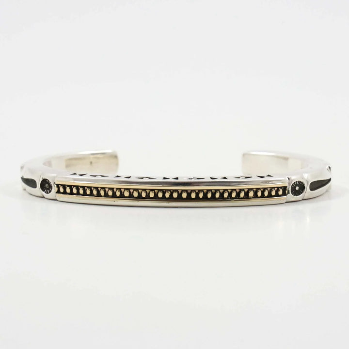 Gold on Silver Cuff