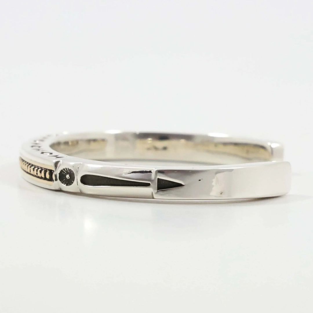 Gold on Silver Cuff