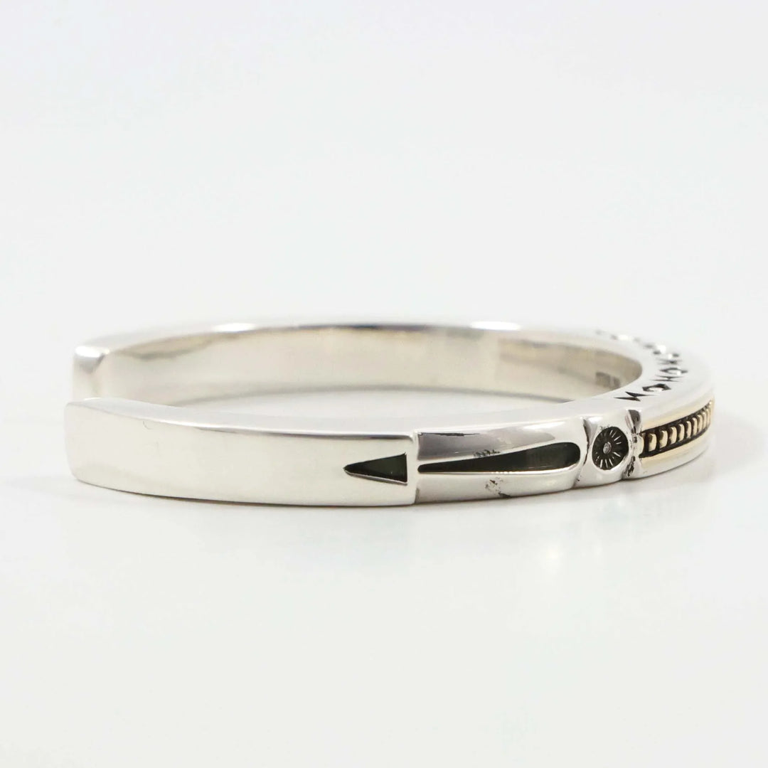 Gold on Silver Cuff