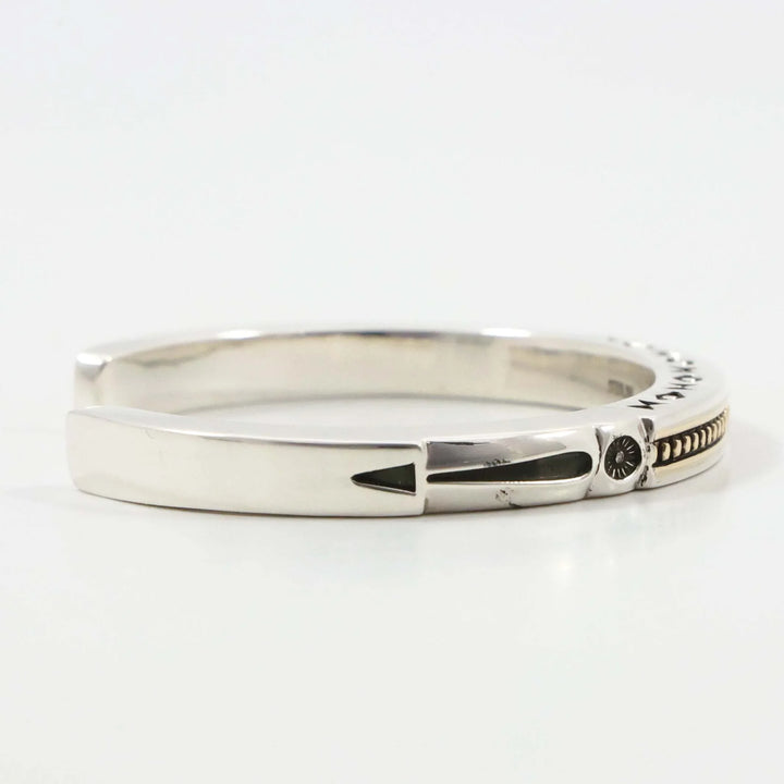 Gold on Silver Cuff