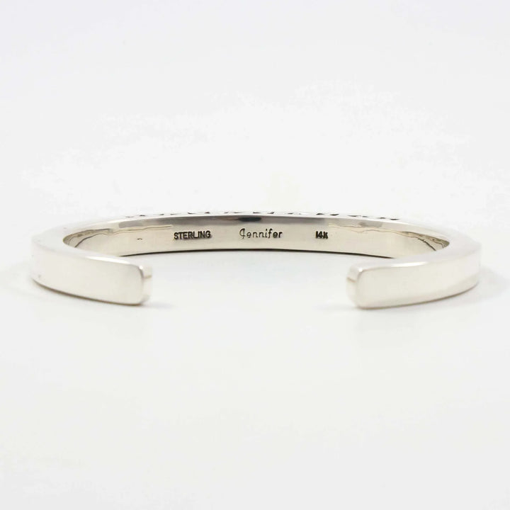 Gold on Silver Cuff