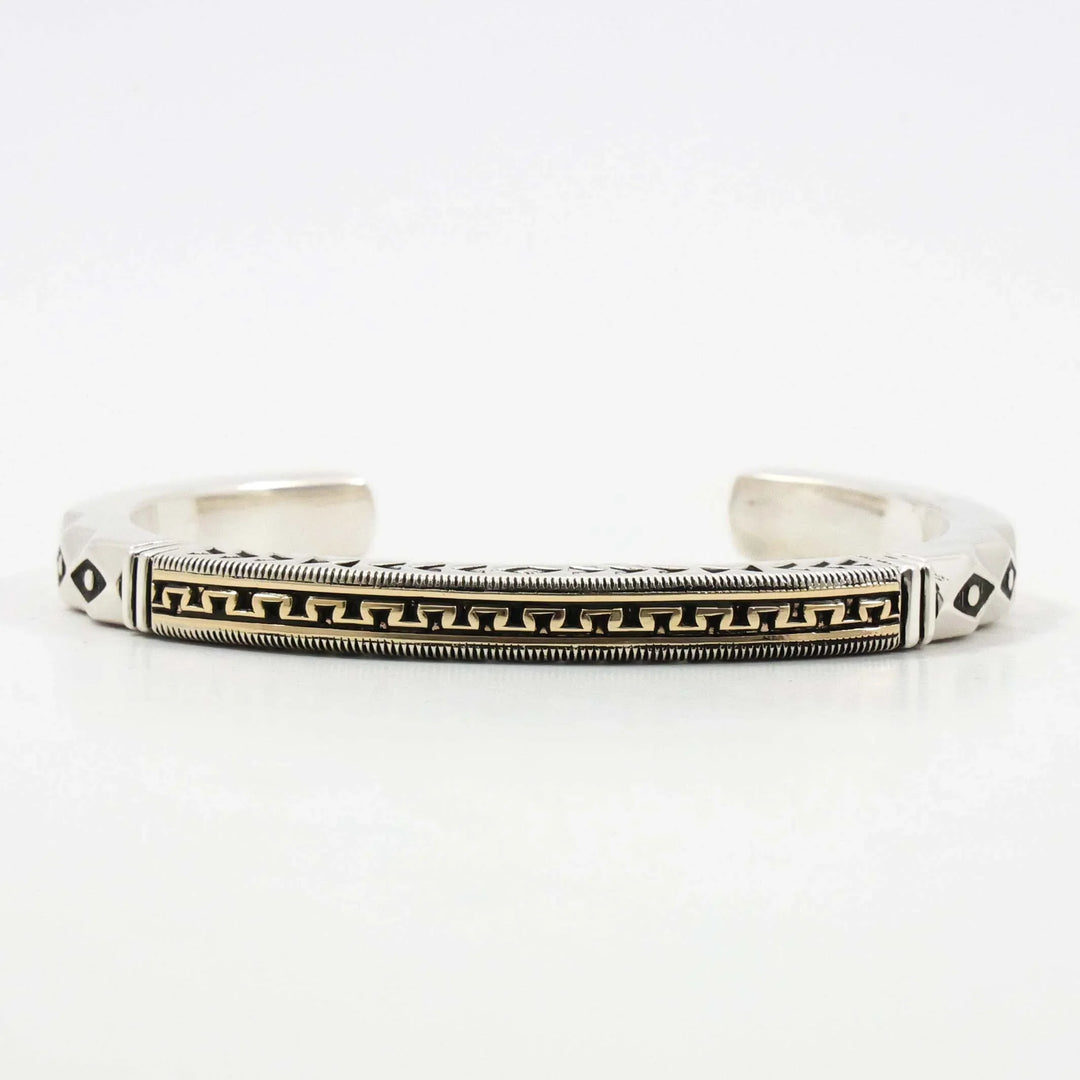 Gold on Silver Cuff
