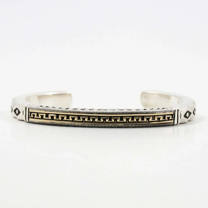 Gold on Silver Cuff