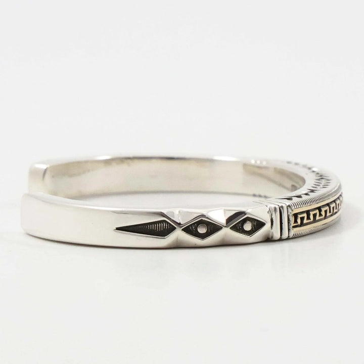 Gold on Silver Cuff