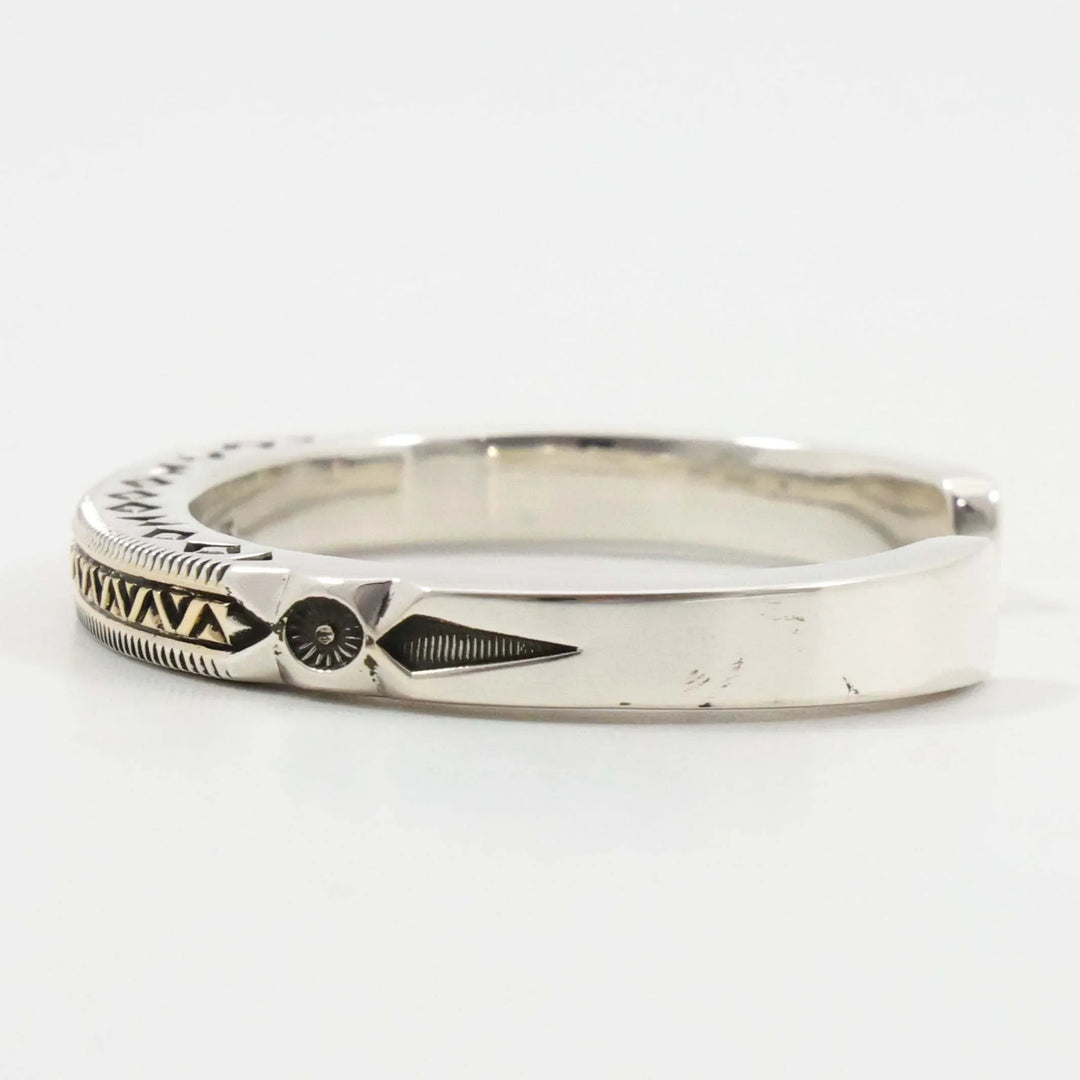 Gold on Silver Cuff