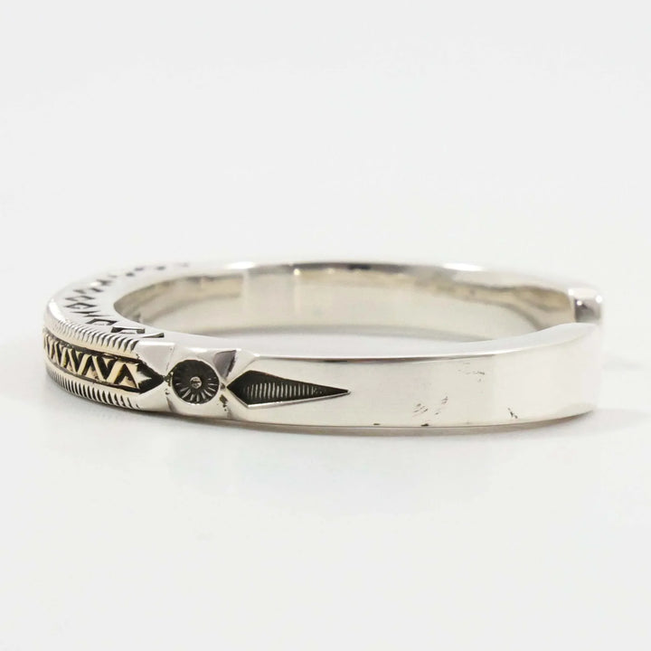 Gold on Silver Cuff
