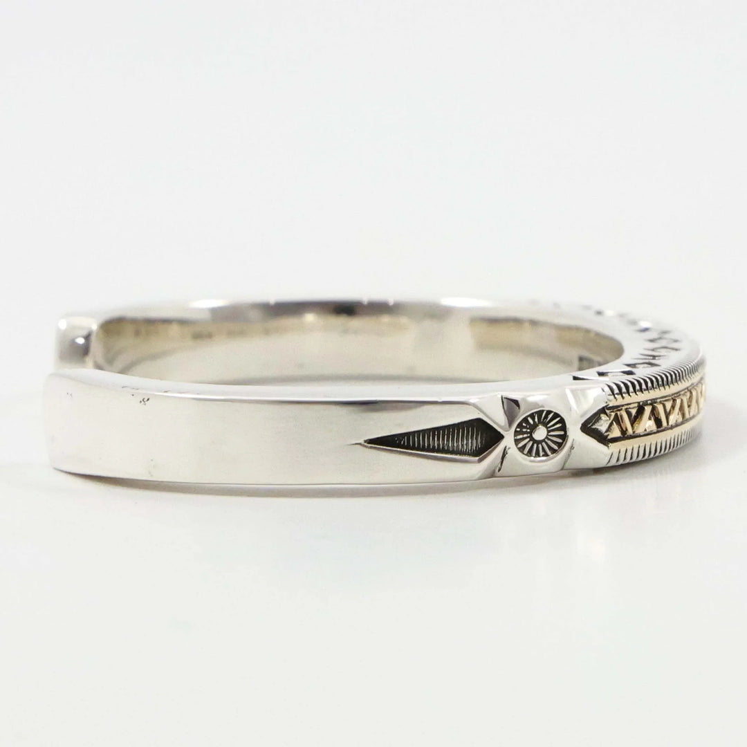 Gold on Silver Cuff
