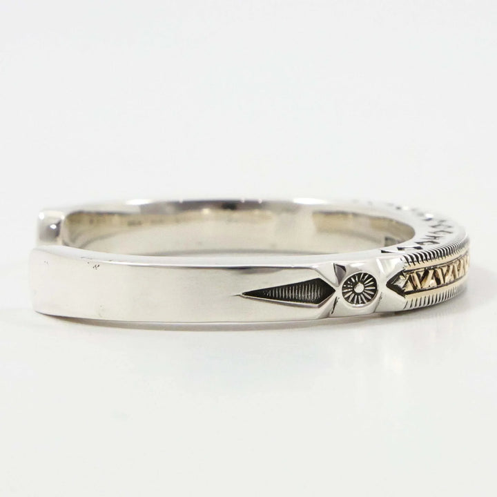 Gold on Silver Cuff