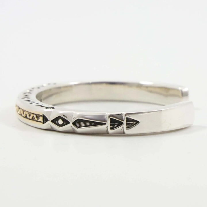 Gold on Silver Cuff