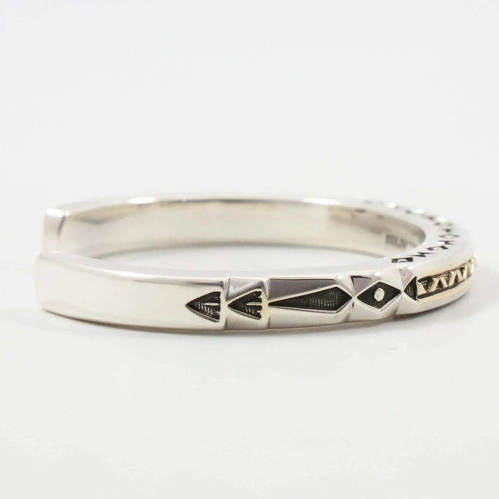 Gold on Silver Cuff