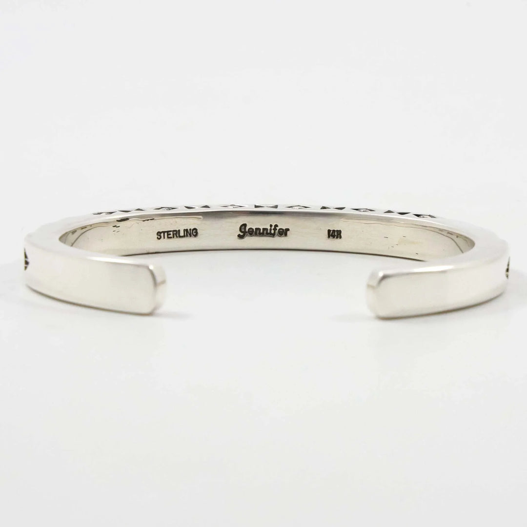 Gold on Silver Cuff