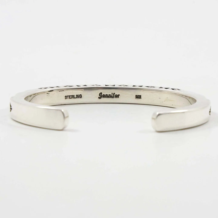 Gold on Silver Cuff