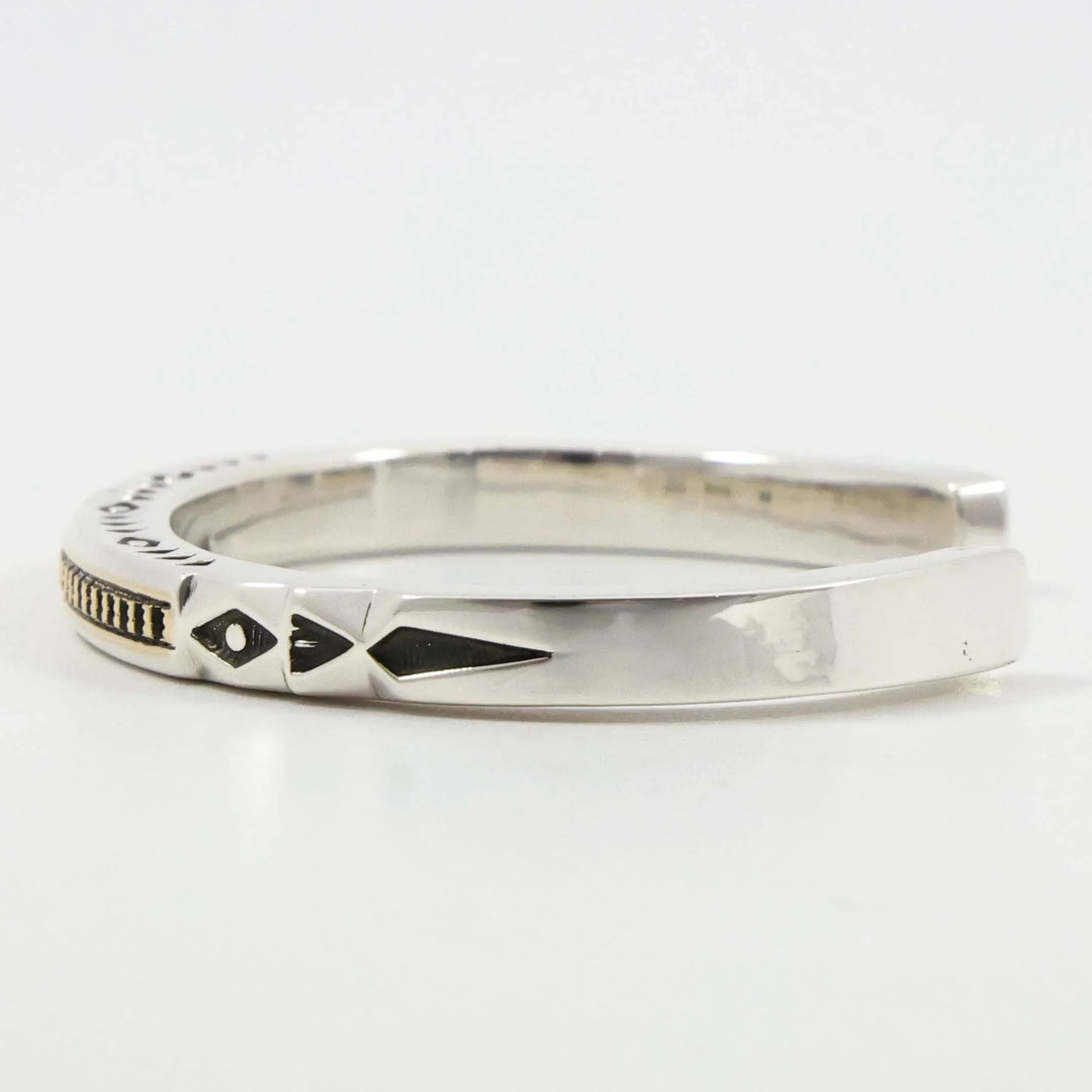Gold on Silver Cuff