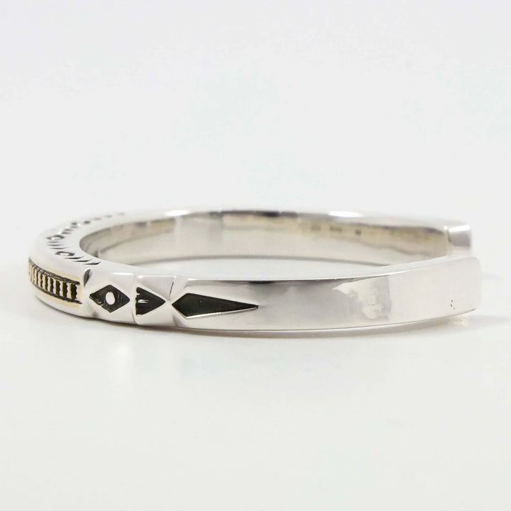 Gold on Silver Cuff