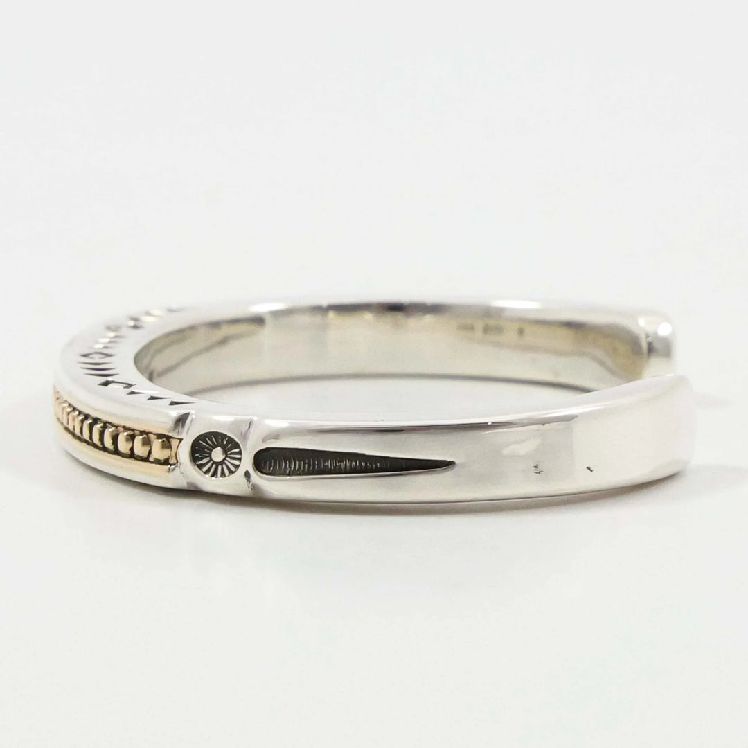 Gold on Silver Cuff