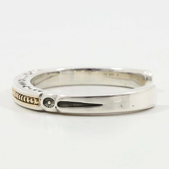 Gold on Silver Cuff