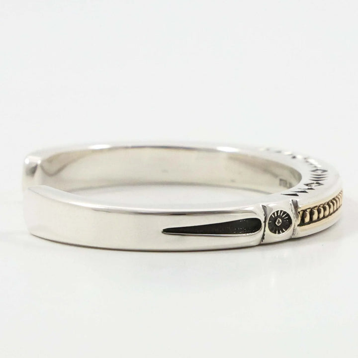 Gold on Silver Cuff