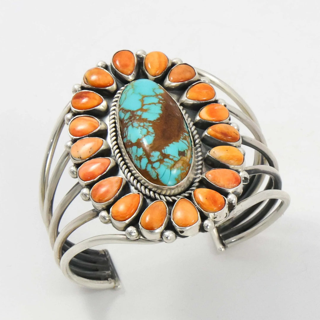 Turquoise and Spiny Oyster Cuff
