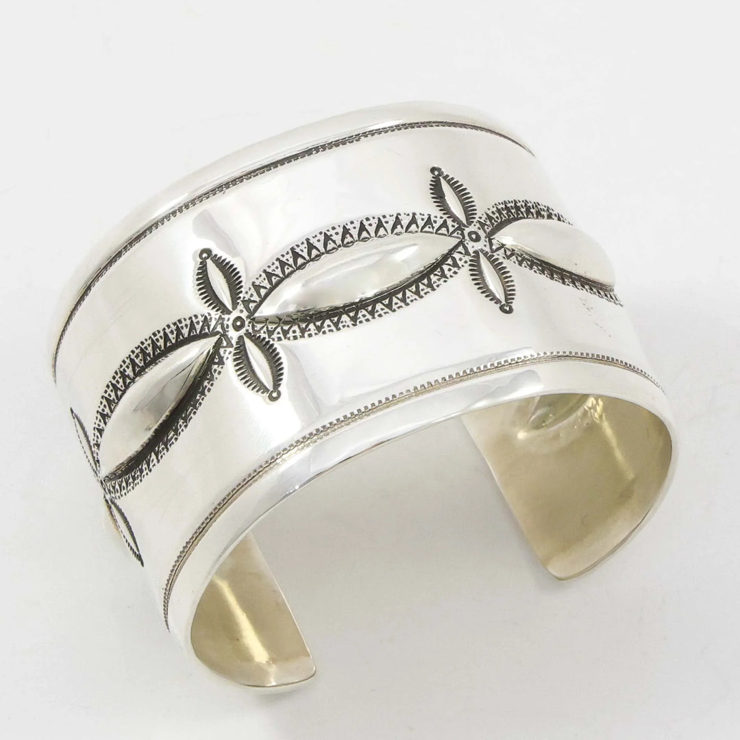Stamped Silver Cuff