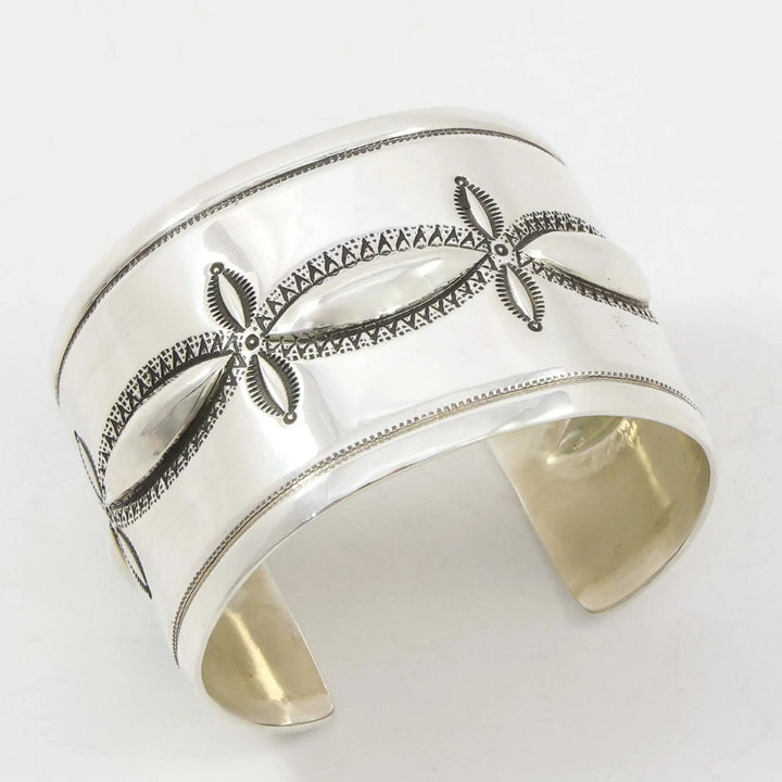 Stamped Silver Cuff