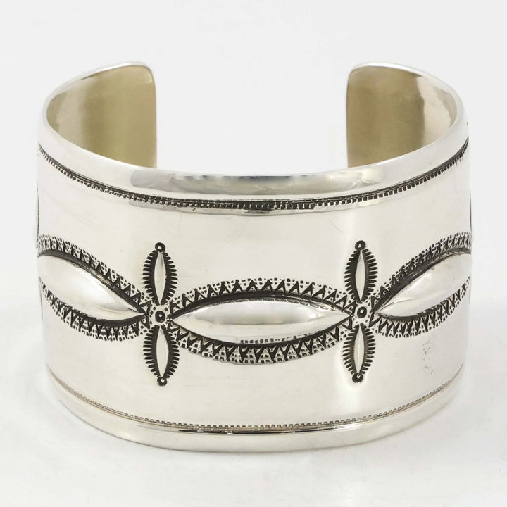 Stamped Silver Cuff