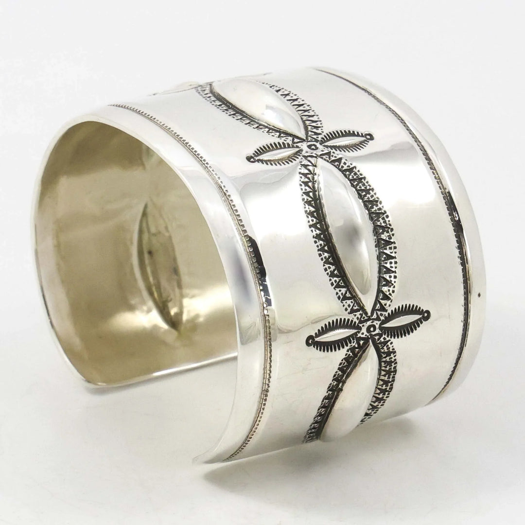 Stamped Silver Cuff