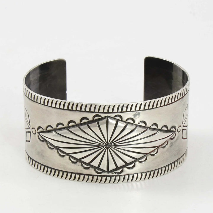 1950s Stamped Silver Cuff