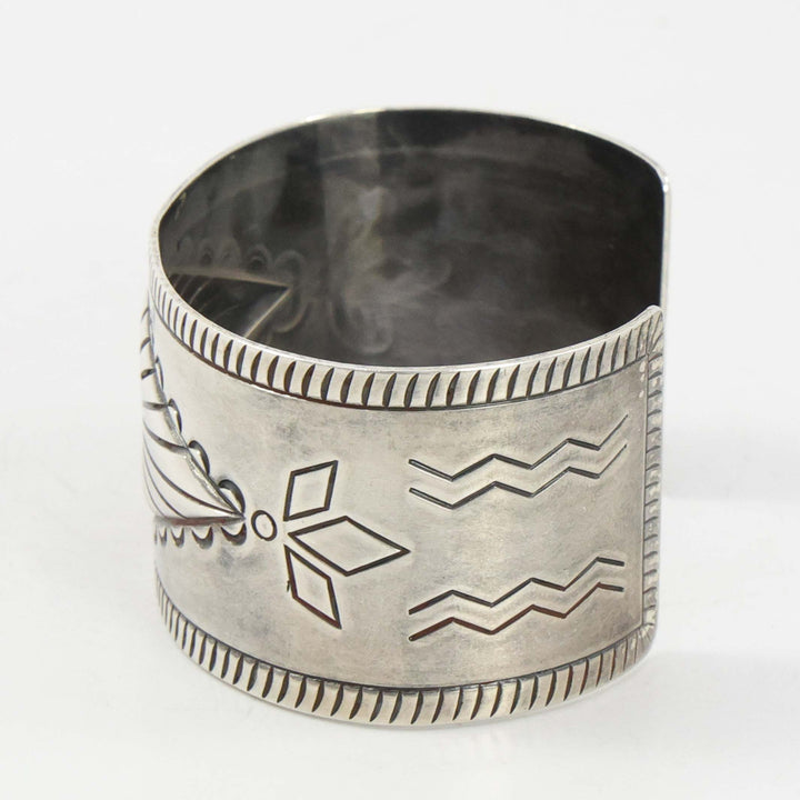 1950s Stamped Silver Cuff