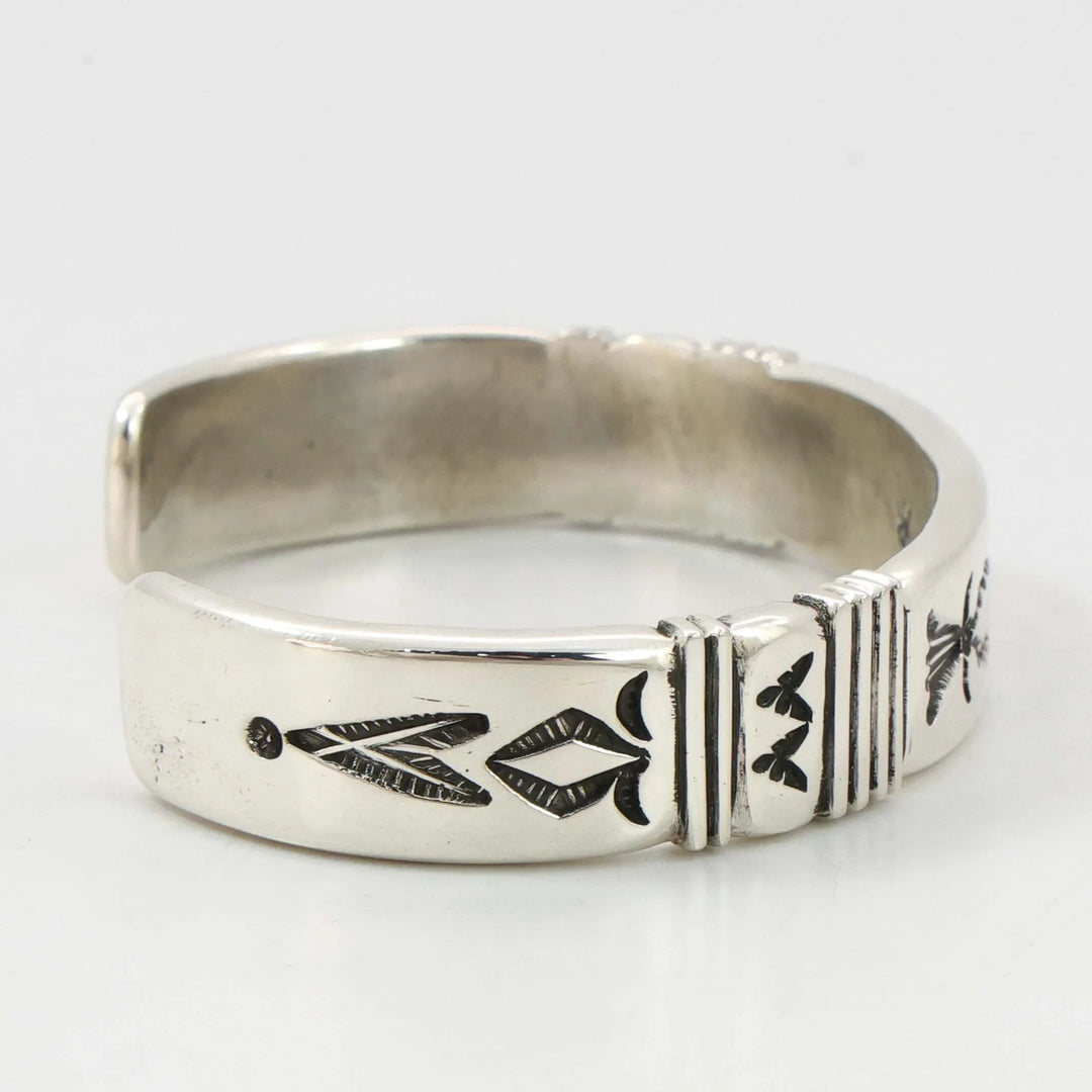 Stamped Silver Cuff