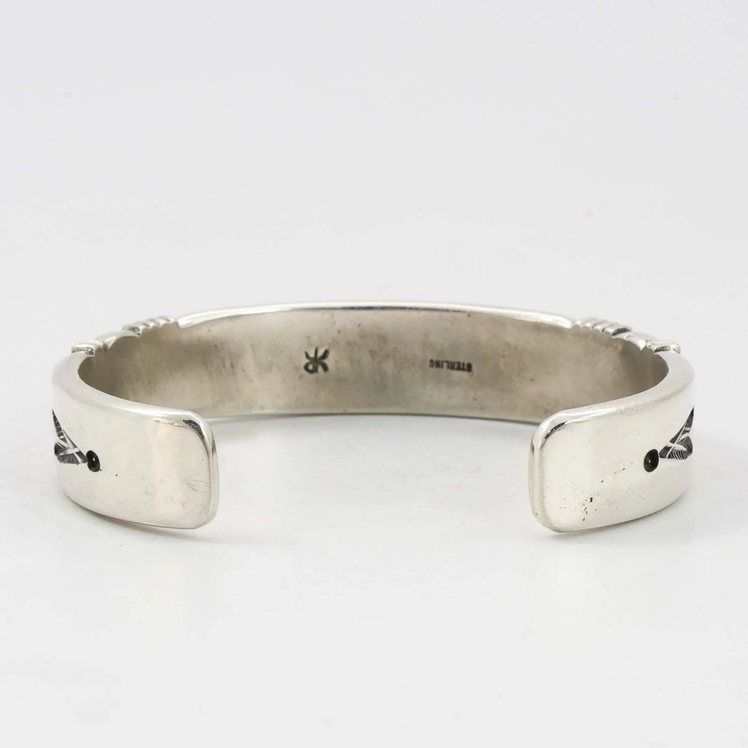 Stamped Silver Cuff