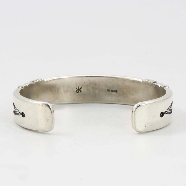 Stamped Silver Cuff