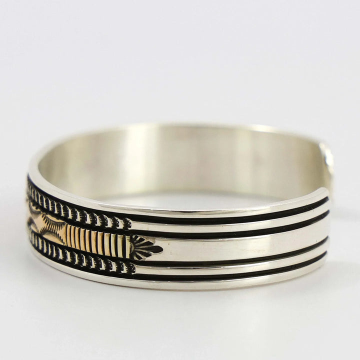 Gold on Silver Cuff