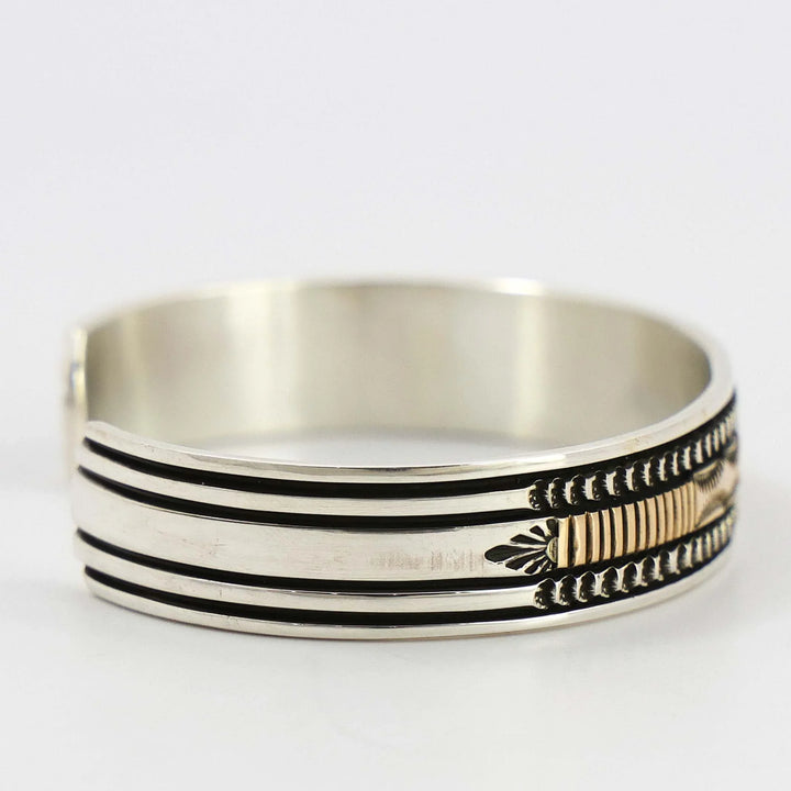 Gold on Silver Cuff
