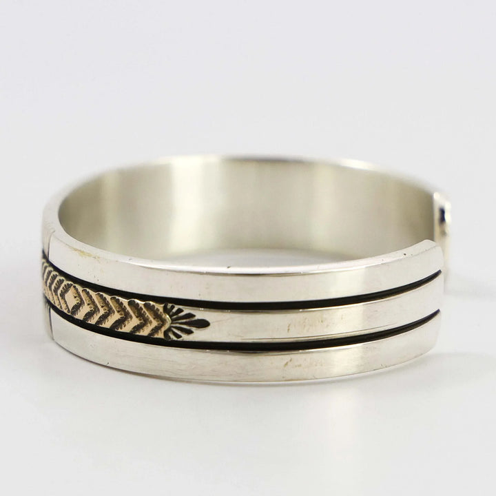 Gold on Silver Cuff