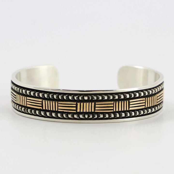 Gold on Silver Cuff