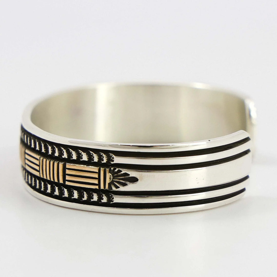 Gold on Silver Cuff