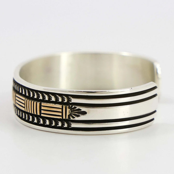 Gold on Silver Cuff