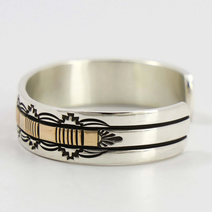 Gold on Silver Cuff
