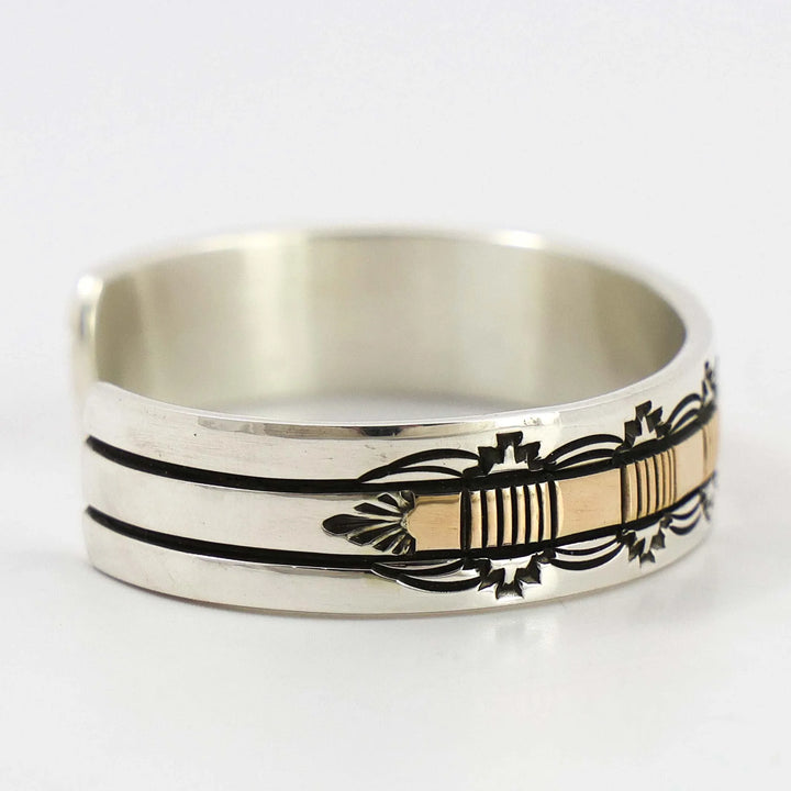 Gold on Silver Cuff