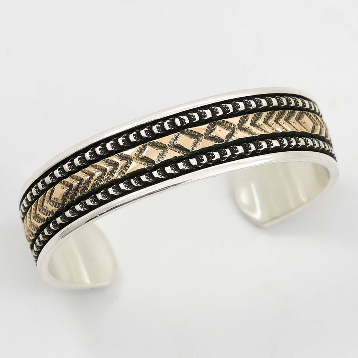Gold on Silver Cuff