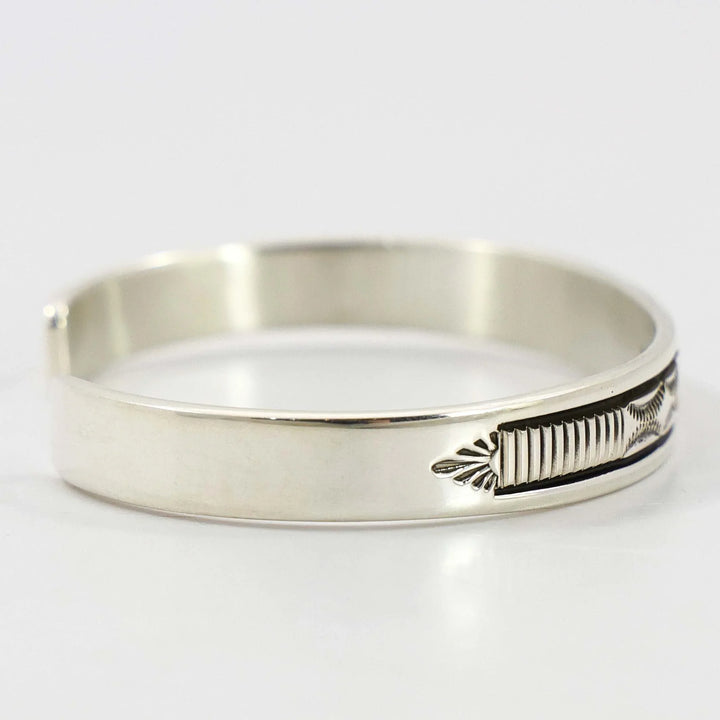 Stamped Silver Cuff