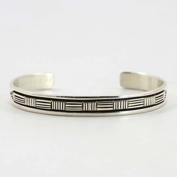 Stamped Silver Cuff