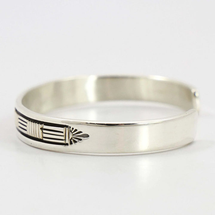 Stamped Silver Cuff
