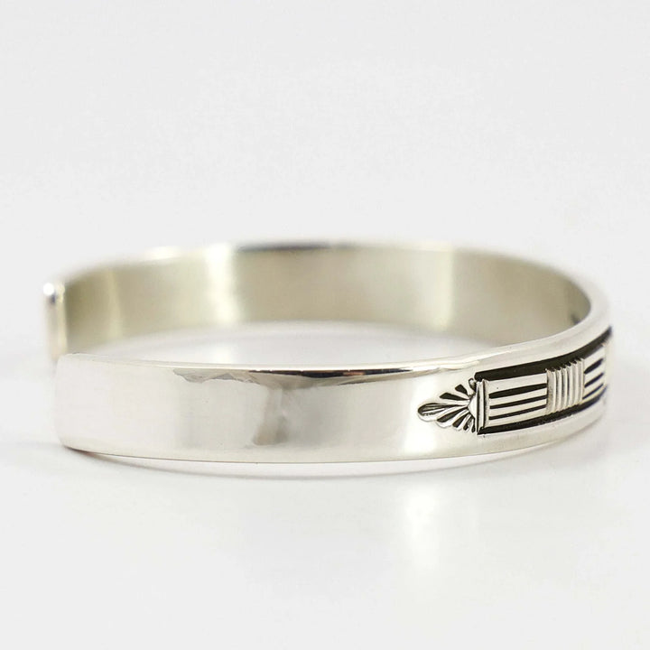 Stamped Silver Cuff
